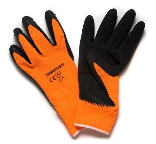 כפפות עבודה לטקס ספוגיות SIGNET במידות לבחירה