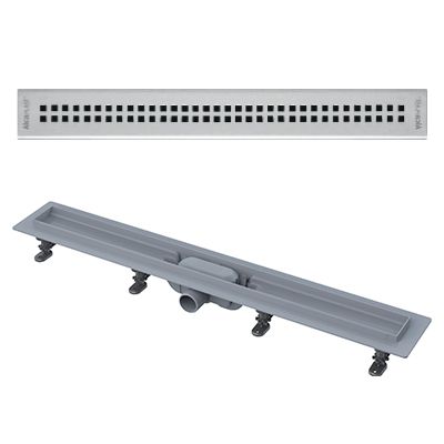 תעלת ניקוז נמוכה למקלחון APZ9 באורך 65 ס”מ