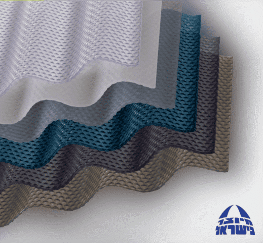 סנטף BH – פוליקרבונט גלי מוטבע וחזק במיוחד