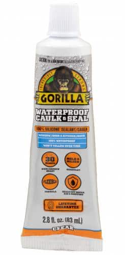 דבק גורילה 100% סיליקון טהור שקוף לאיטום והדבקה סופר חזקה דוחה עובש ופטריות