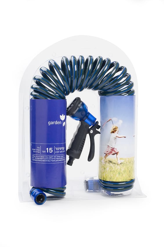 קפיצינור 15 מטר כולל אקדח 7 מצבים ומחברים