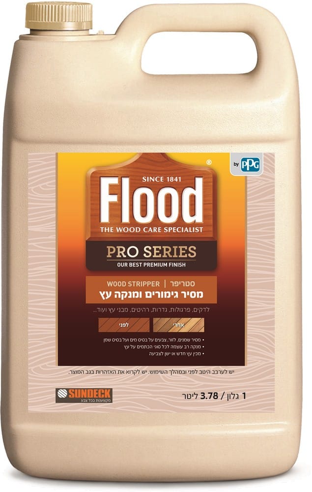 מסיר גימורים ומנקה עץ Flood Wood Stripper