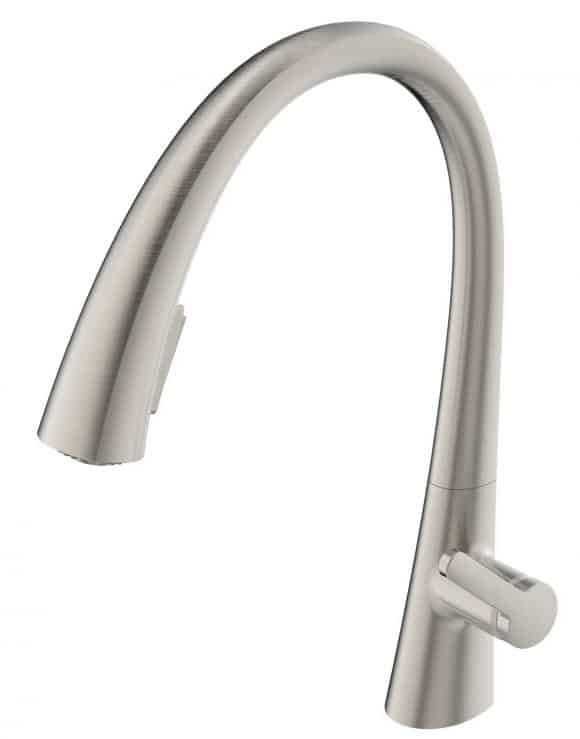 ברז מטבח מדגל 51828 דו מצבי נשלף ניקל בראש