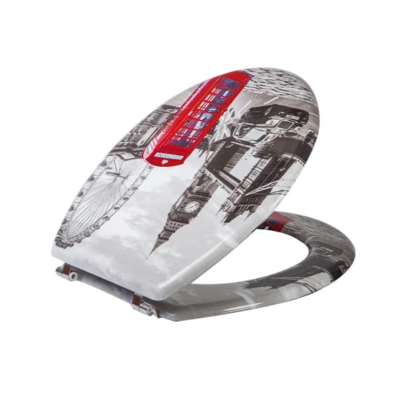 מושב אסלה צבעוני דגם לונדון