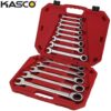 סט 13 מפתחות רינג רצ’ט פתוח KASCO