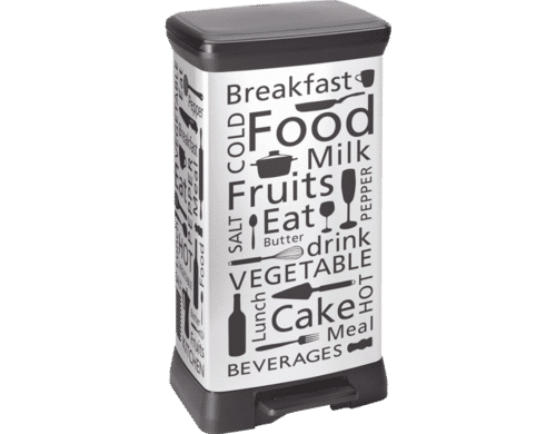 פח פדל 50 דקו כסוף כיתוב – כתר פלסטיק