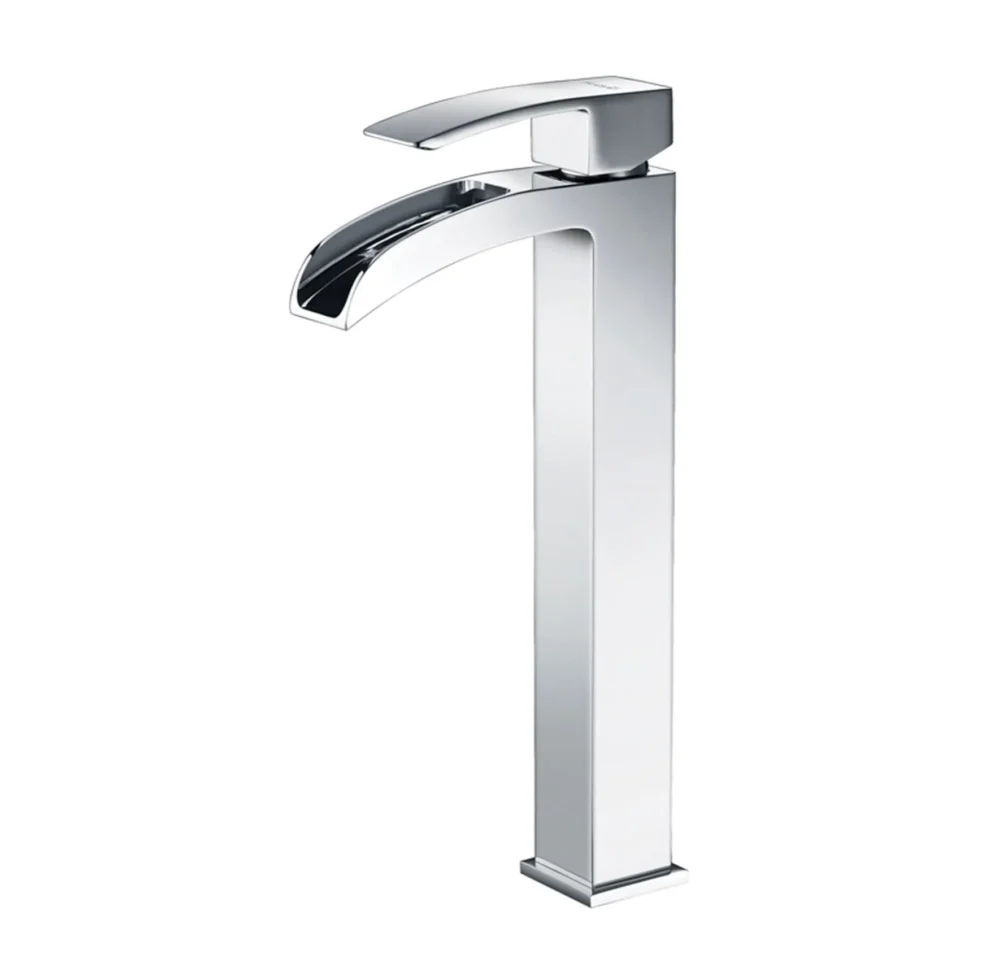 ברז שגיב לכיור אמבטיה מונח מפל