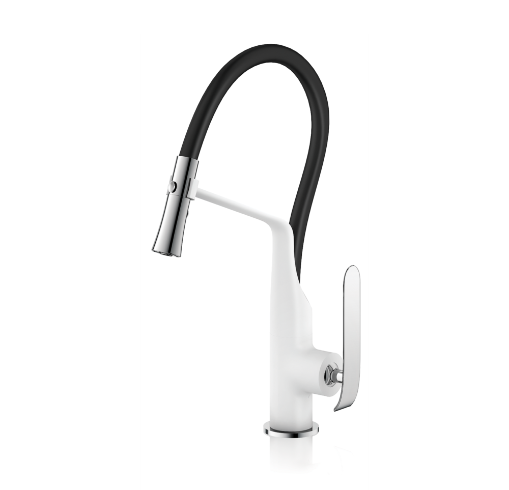 ברז שגיב מטבח גבוה לבן