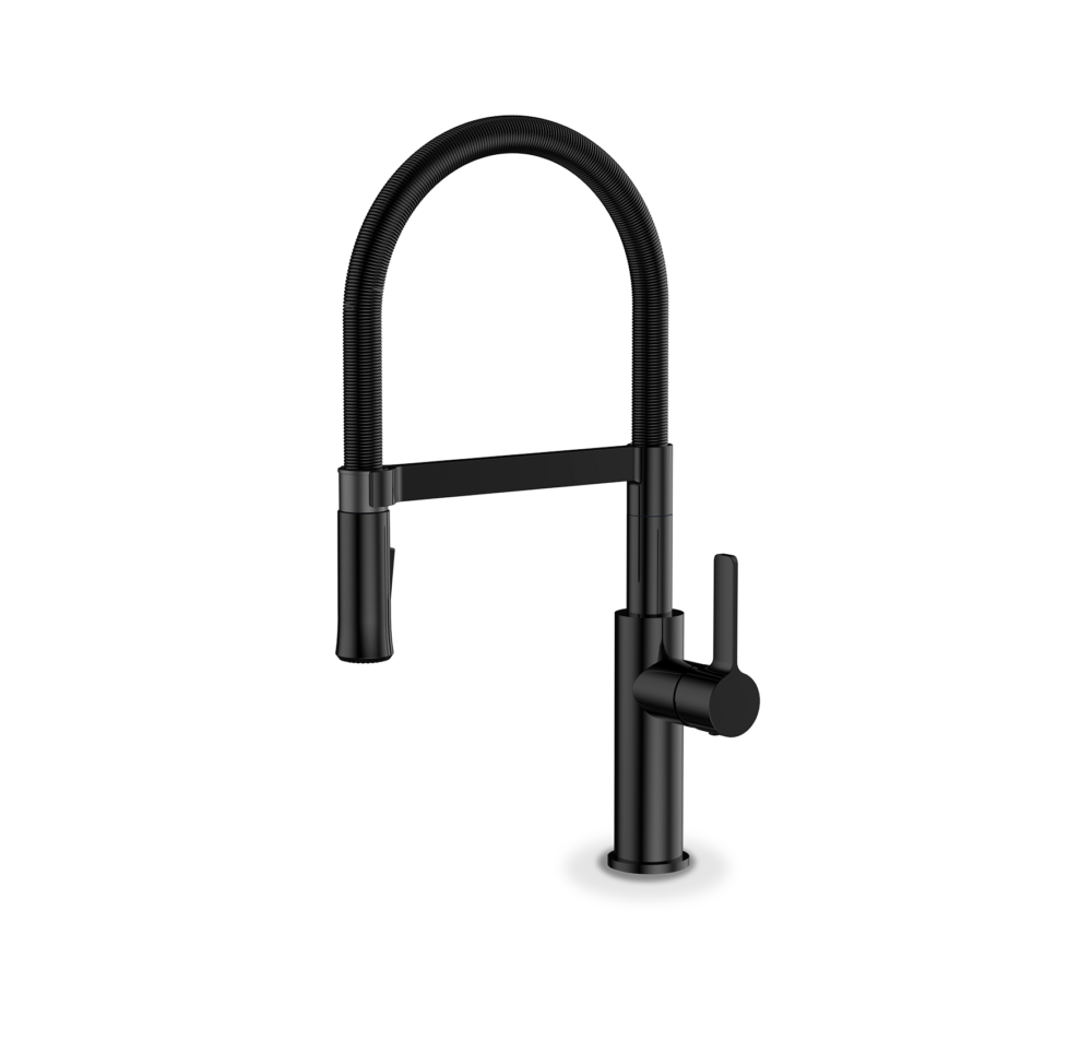 ברז מטבח שגיב צינור גמיש P3 שחור מט (S5000)