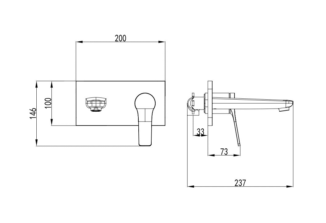 ברז אינטגרלי בזלת 47122 MADGAL