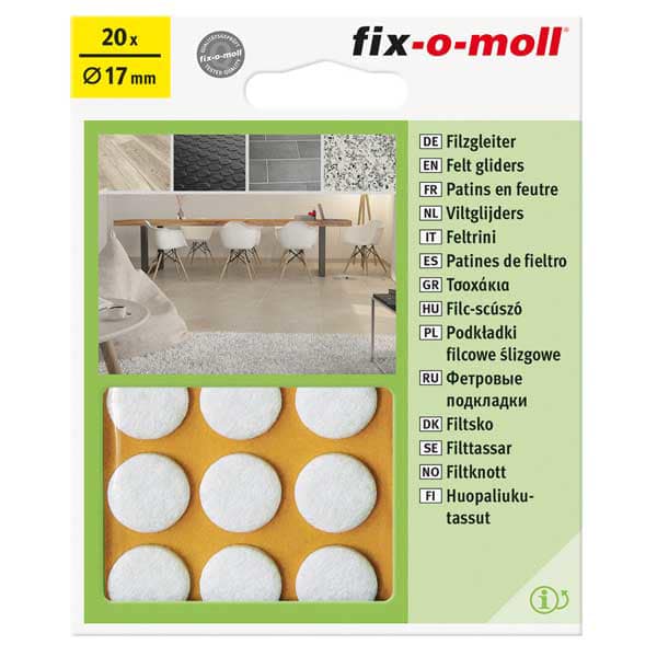 20 מדבקות עגולות 17 מ”מ לבן / חום