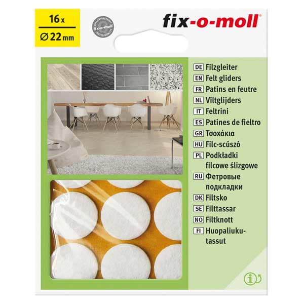 16 מדבקות עגולות 22 מ”מ חום / לבן