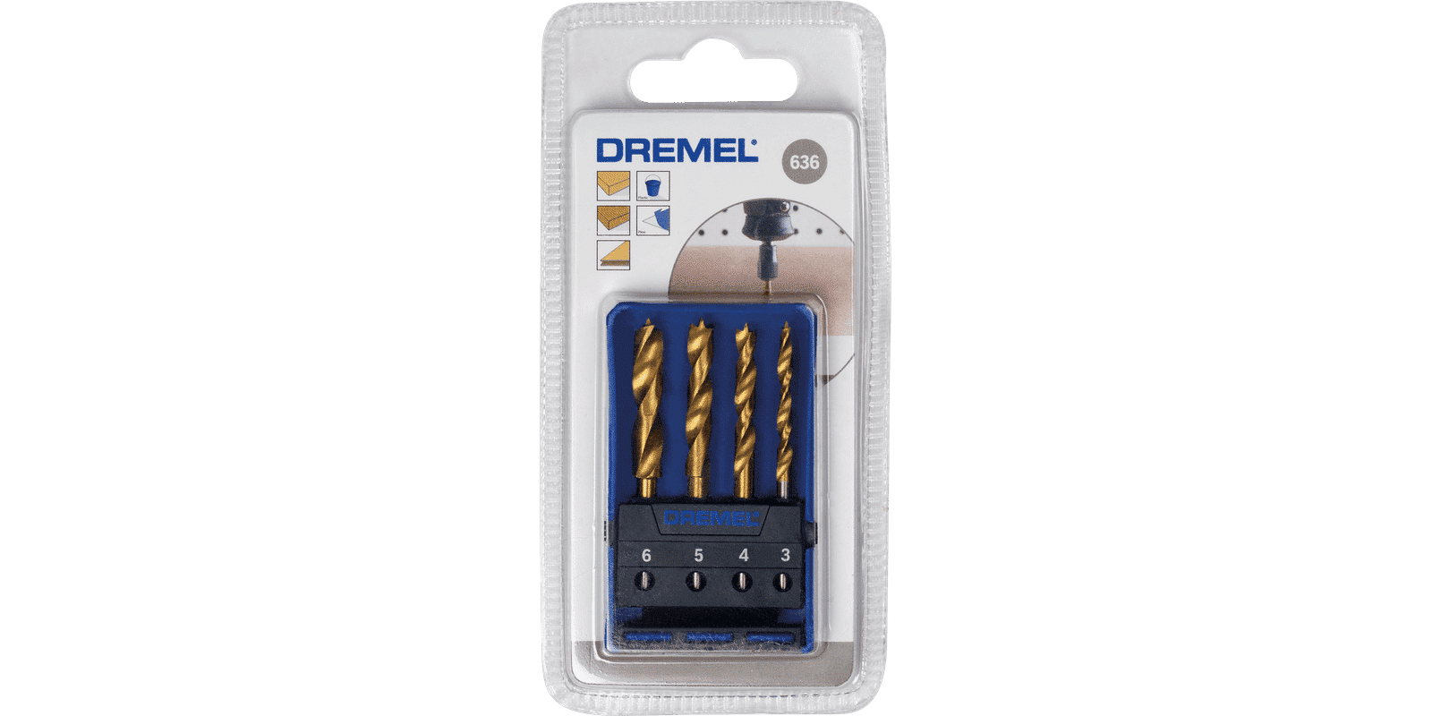 דרמל סט מקדחים לעץ 636 DREMEL