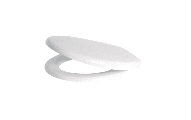 מושב אסלה סגירה רכה כרמל לבן / פרגמון