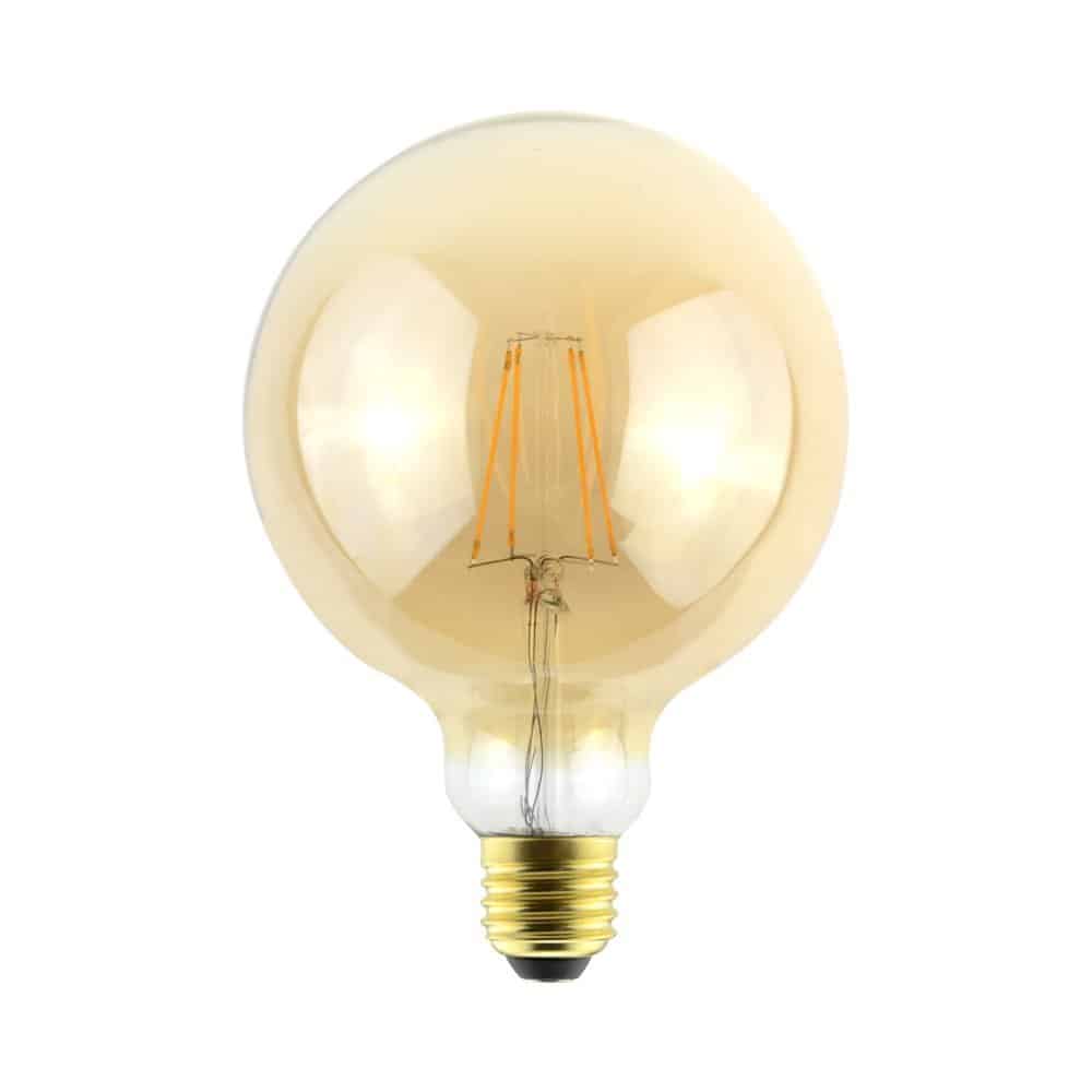 נורת פחם גלוב אמבר לעמעום LED 8W E27 תאורת אווירה חמה