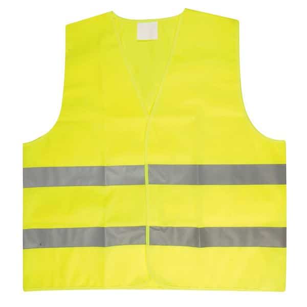 אפוד אזהרה זוהר לרכב צהוב / כתום