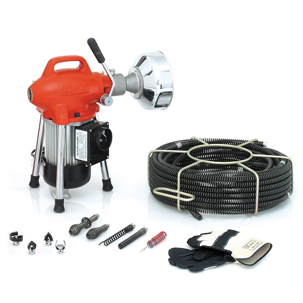 מכונה לפתיחת סתימות וניקוי צנרת ביוב עד “4