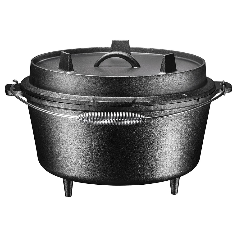 סיר פוייקה לבישול על גחלים 4.5 ליטר עם מכסה גריל