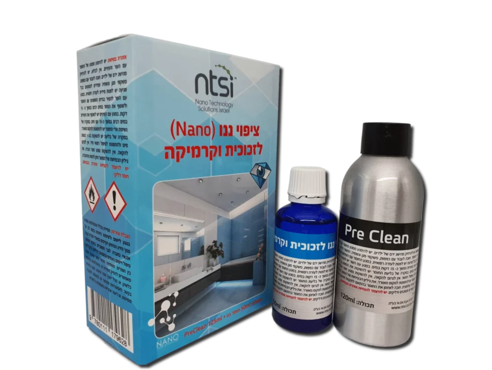 ציפוי ננו NANO להגנה על זכוכית וקרמיקה