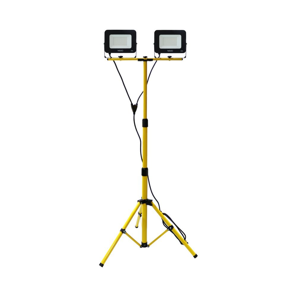 פנסי הצפה עם חצובה Worker 50Wx2 אור קר | NISKO