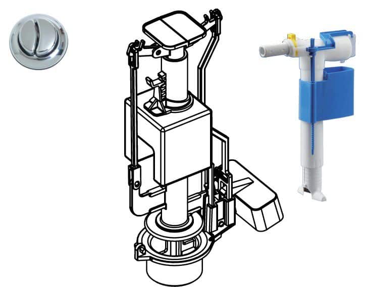 ערכת מנגנון אוניברסלי לחור 40 מ”מ במכסה ומצוף “3/8