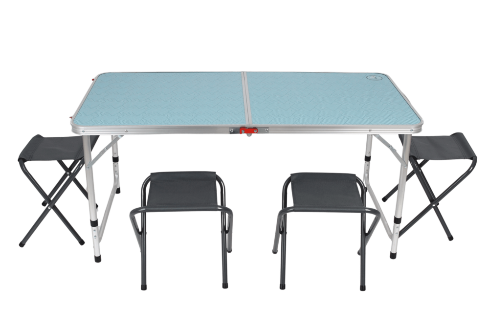 מערכת ישיבה אלומיניום עם 4 כסאות