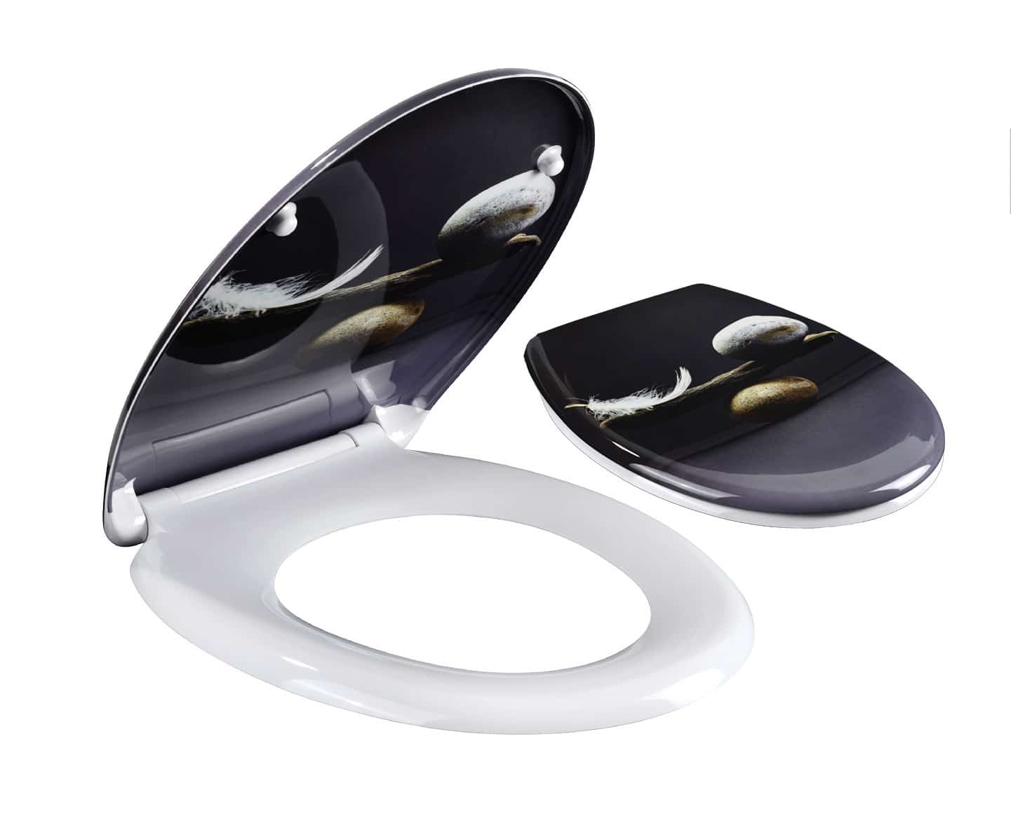 מושב אסלה טריקה שקטה דגם נוצה AQUILA