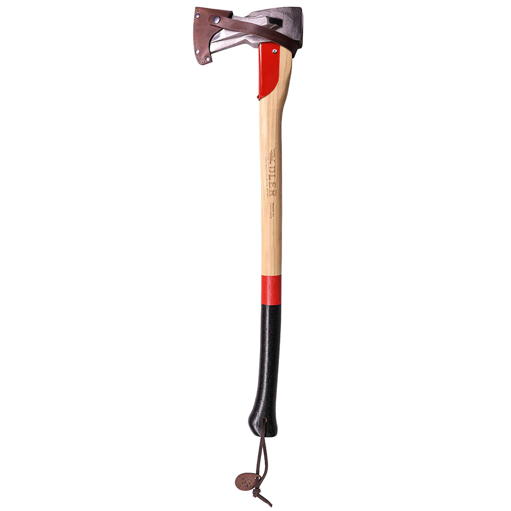 גרזן ביקוע 2000 גרם גרמני ידית עץ היקורי Adler Splitter