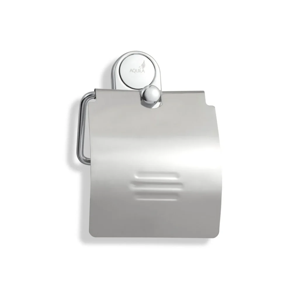 מחזיק נייר טואלט מכסה פלג כרום ניקל AQUILA