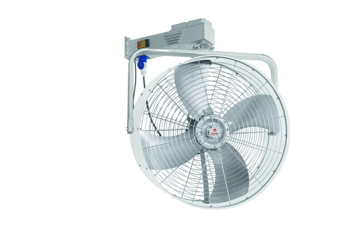 מאוורר תופי “36 תעשייתי חד פאזי תלייה עם צידוד