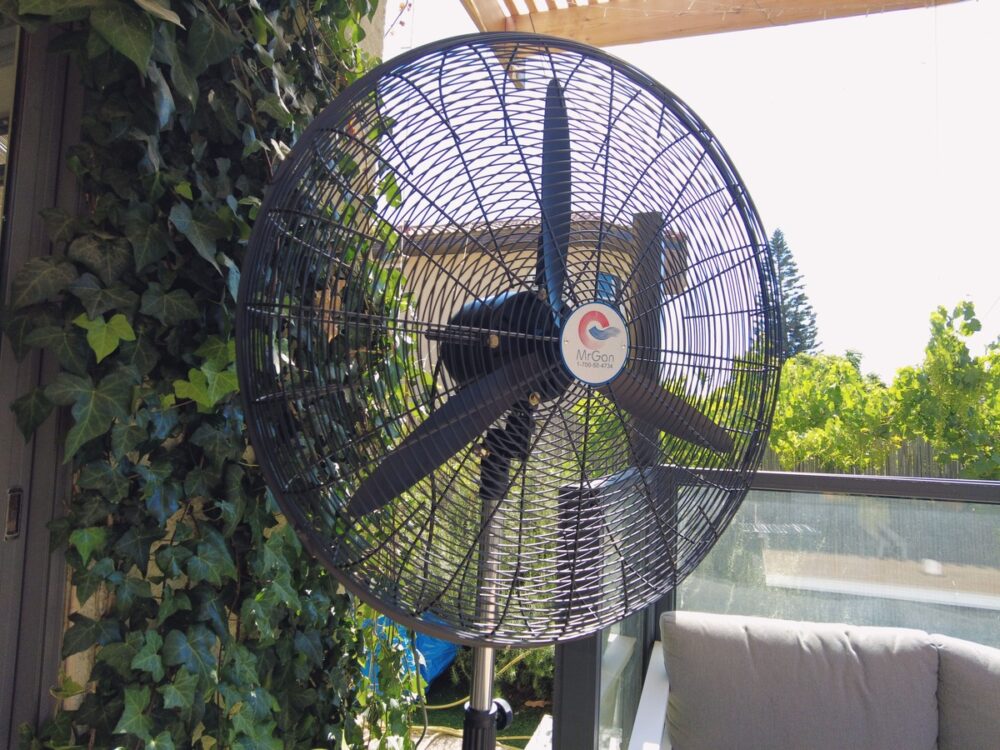 מאוורר תעשייתי רגל/עמוד “26 שחור