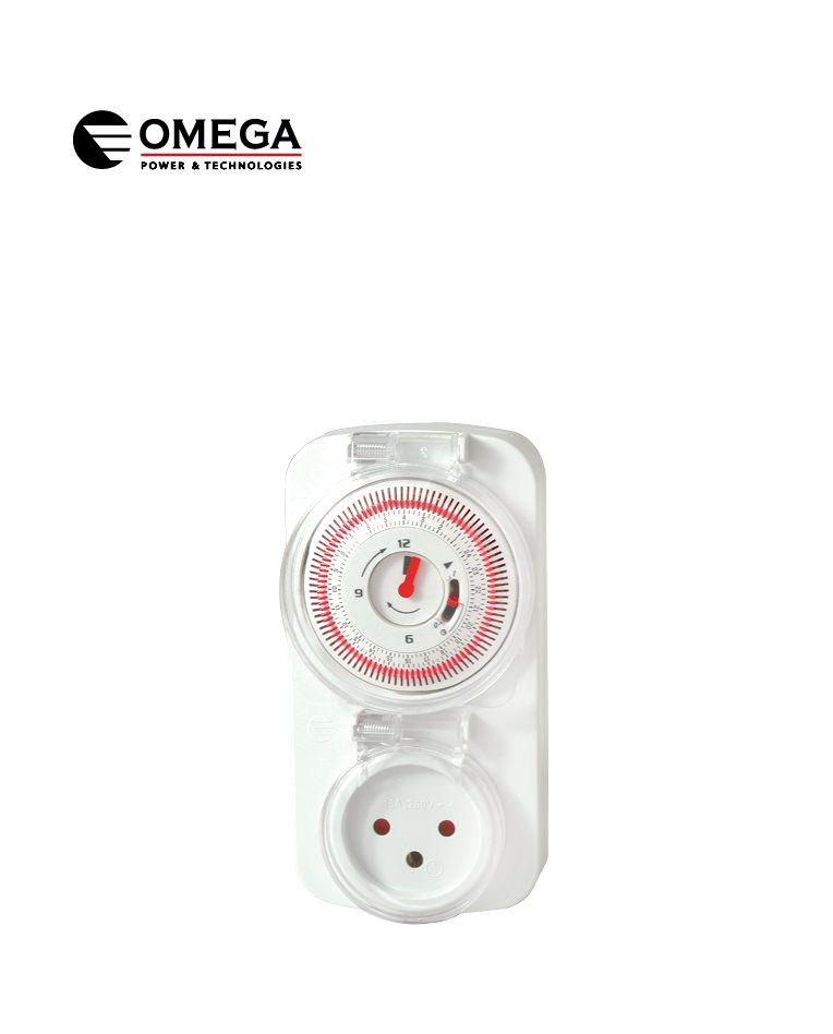 טיימר קוצב זמן 9 מחוגים 24 שעות מוגן מים IP44