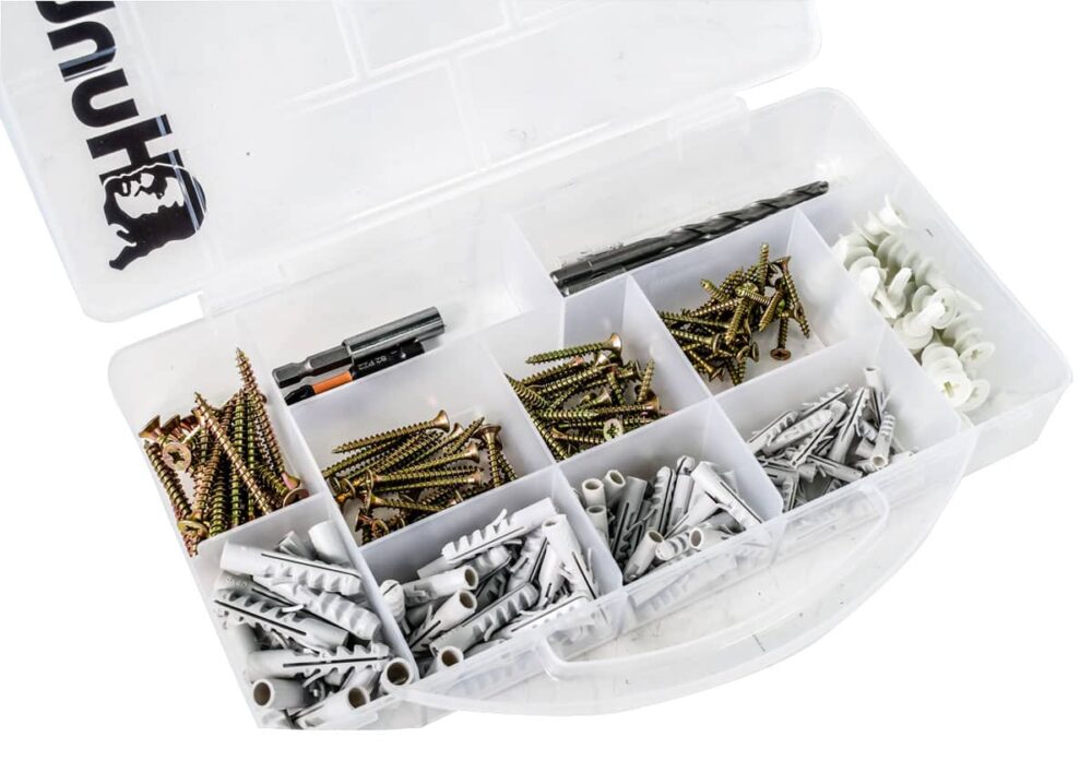 סט 242 ברגים + דיבילים ומקדחי וידיה ראש ביט