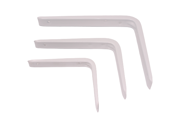 תומך מדף קנטילבר/אמסטרדם שחור/לבן במידות שונות – לבן, 15X12