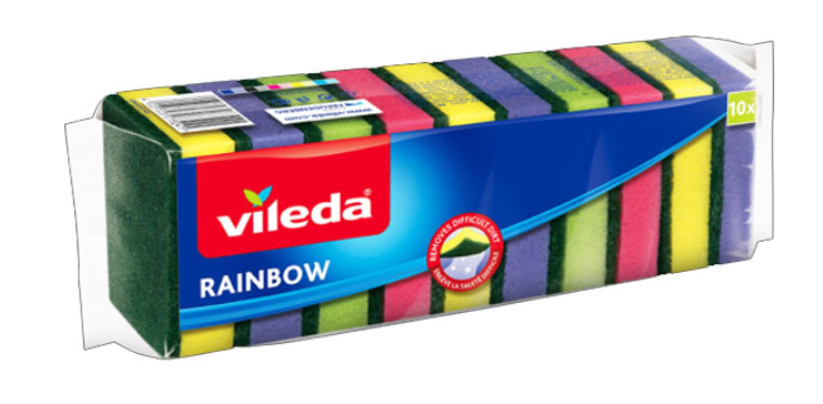 וילדה – ספוגיות לכלים צבעי הקשת 10 יח