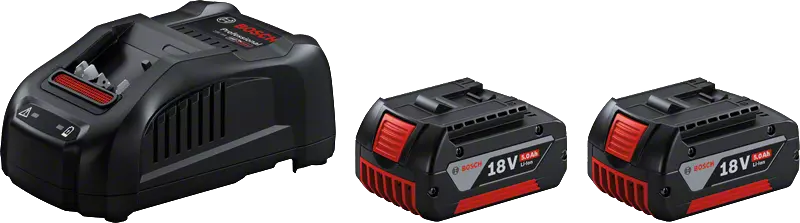 סט 2 סוללות 5 18V אמפר + מטען מהיר