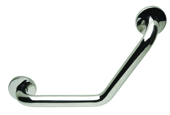 ידית אחיזה זוויתית בצבע נירוסטה מוברש/לבן – נירוסטה מוברש