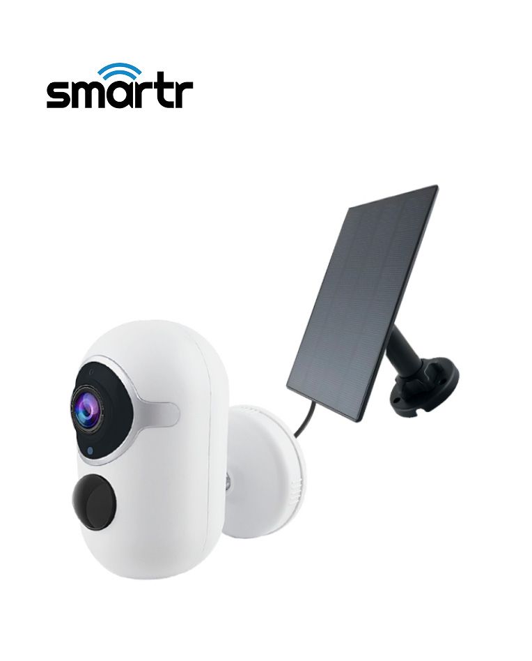 מצלמת WIFI סולארית נייחת SMARTR ,1080P HD ,IP65