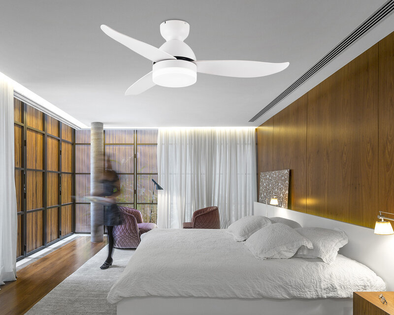 ניסקו מאוורר תקרה חכם MONACO 46″ SMART – לבן