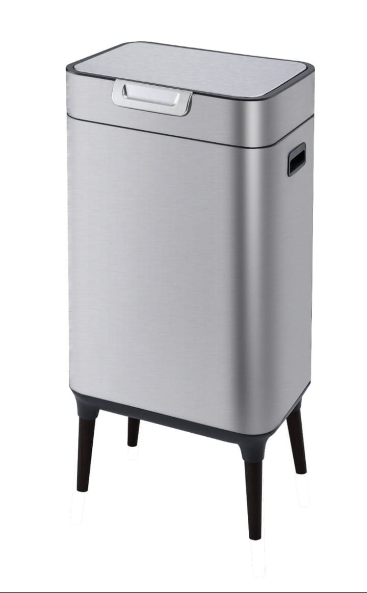 פח טאץ’ נירוסטה 60 ליטר בגימור מוברש