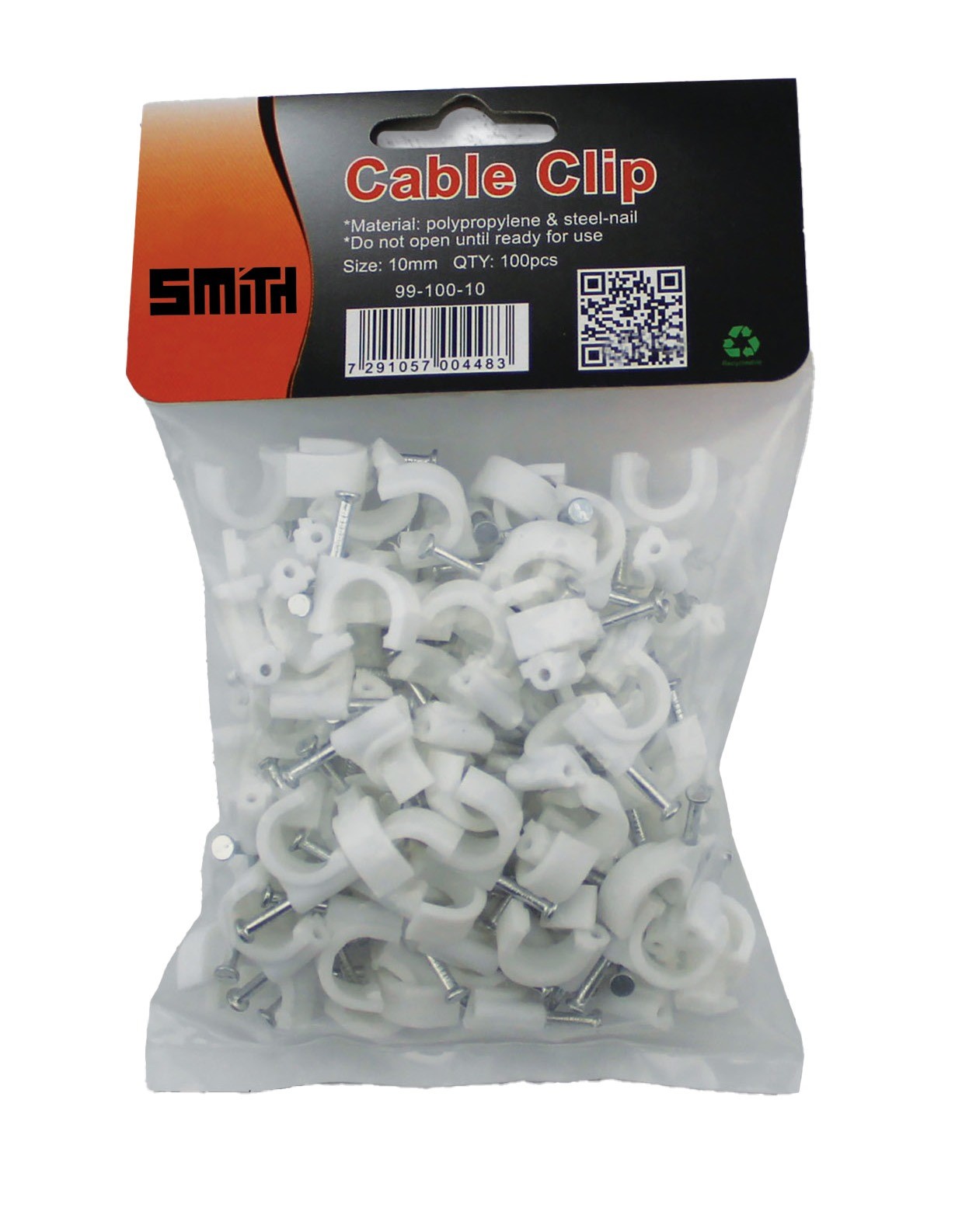 קליפס לכבל חשמל במידות שונות