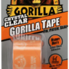 סרט הדבקה גורילה שקוף לאיטום ותיקונים חזק מאוד 38 מ”מ * 4.57 מטר Gorilla Glue