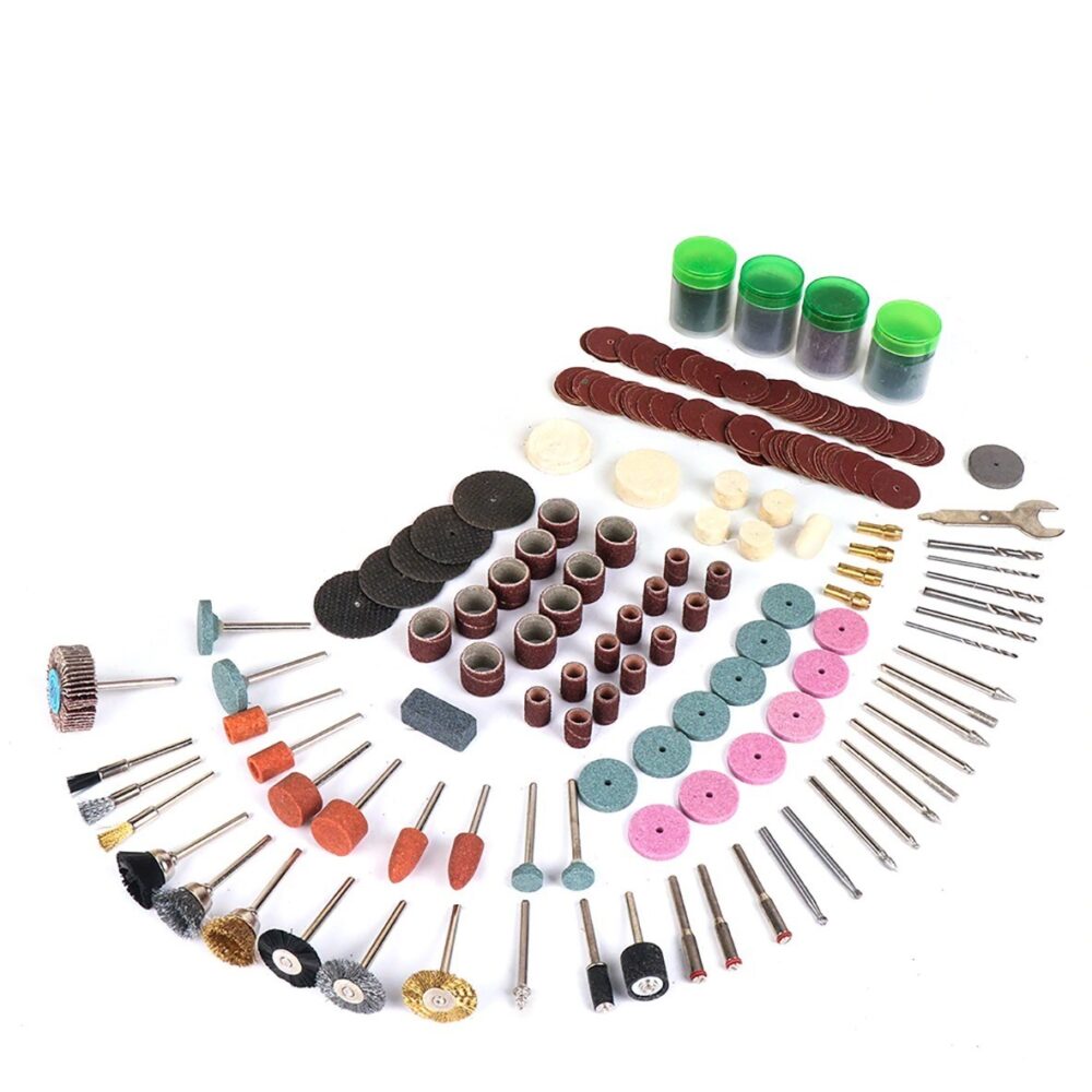 סט 256 אביזרים למשחזת ציר נטענת 12V כולל מזוודה Hunter