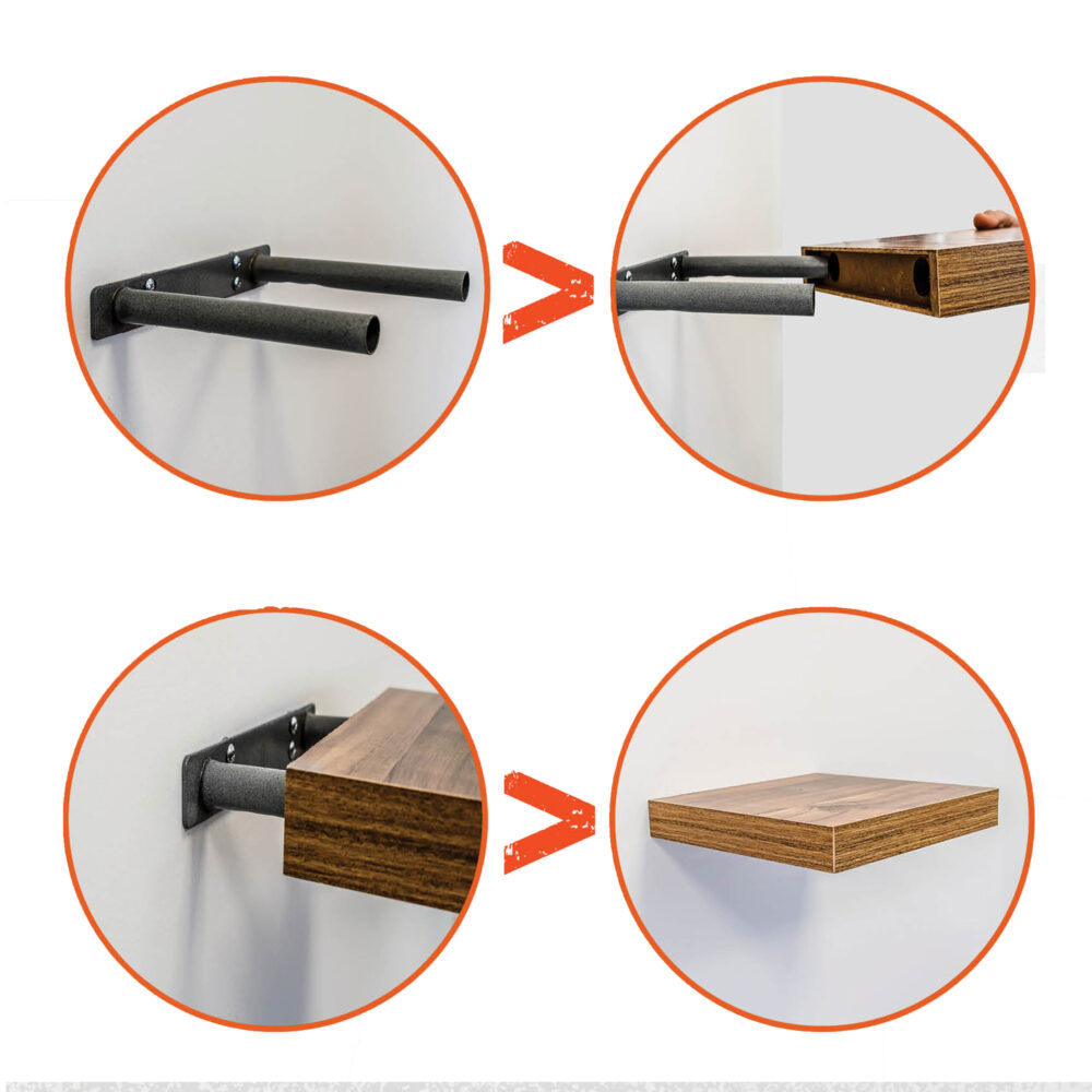 מדף צף 120X24 ס”מ