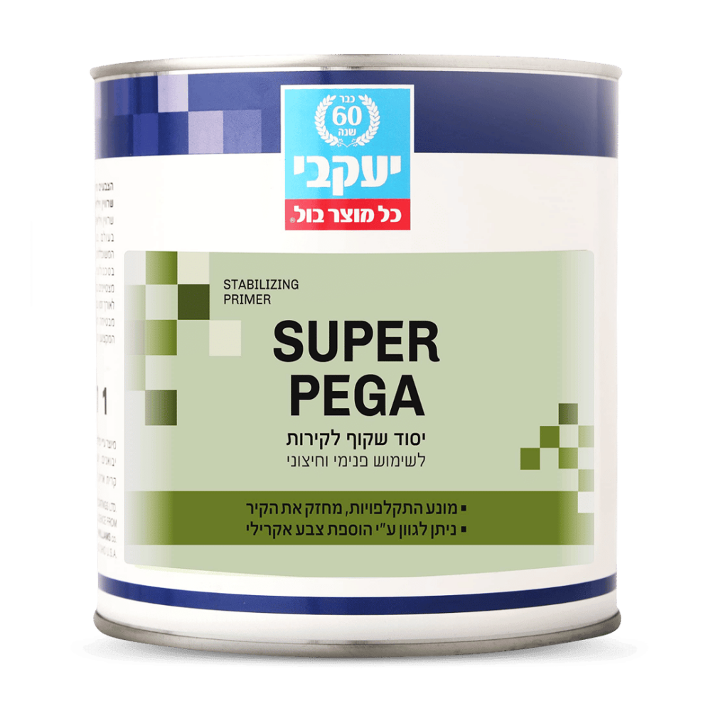 סופר פגה יסוד שקוף לקירות 1 ליטר | 2.5 ליטר