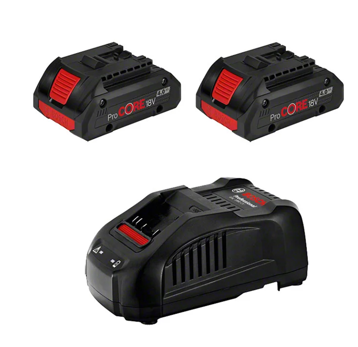 סט 2 סוללות 4Ah 18V אמפר פרוקור + מטען GAL1880CV