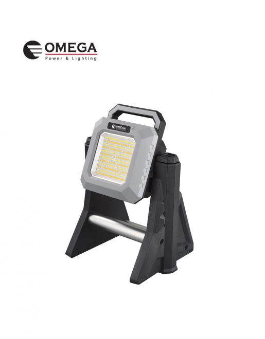 זרקור נטען 50W טלסקופי OMEGA 26h 10000mAh PUMA