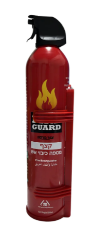 מטף ספריי קצף לכיבוי אש נייד לרכב ולמטבח 500 גרם