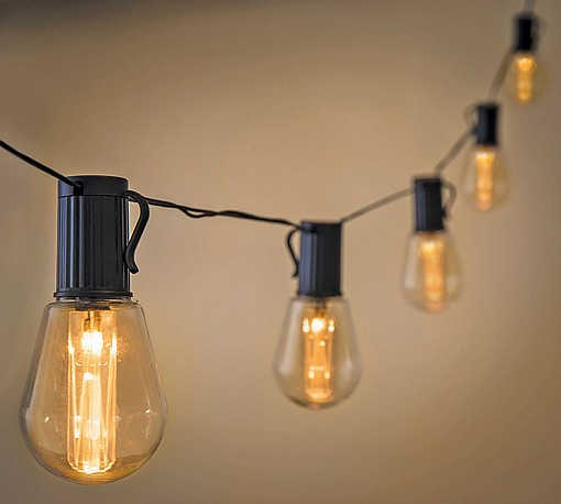סולארי – שרשרת 10 מנורות אדיסון