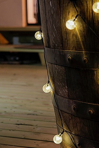 סולארי – שרשרת 30 כדורים בועות צהוב